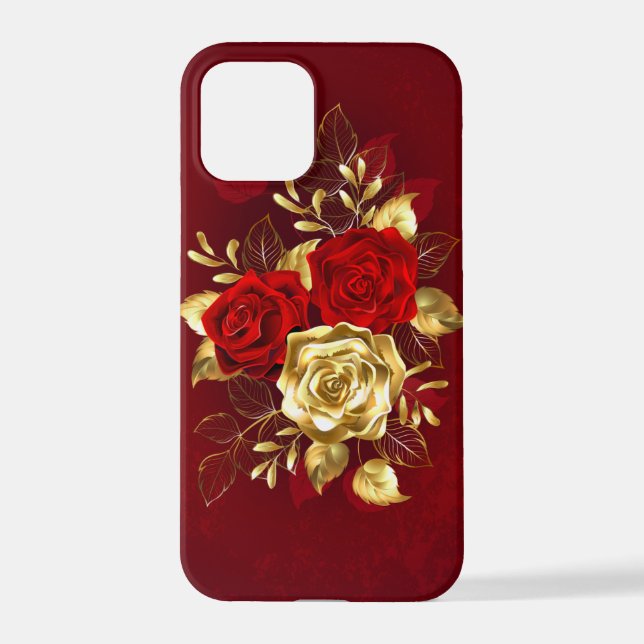 Three Jewelry Roses iPhone Case (Back)