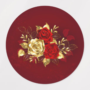 Three Jewelry Roses Kids' Labels