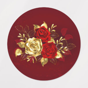 Three Jewelry Roses Kids' Labels