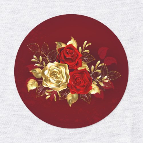 Three Jewelry Roses Kids Labels