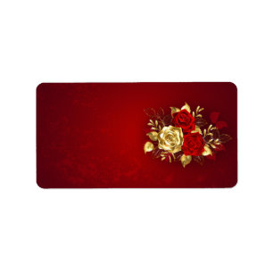 Three Jewelry Roses Label