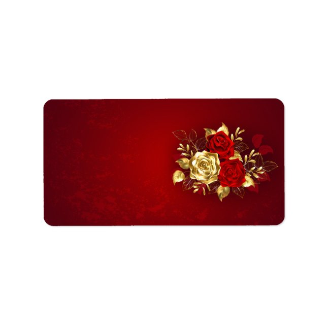 Three Jewelry Roses Label (Front)