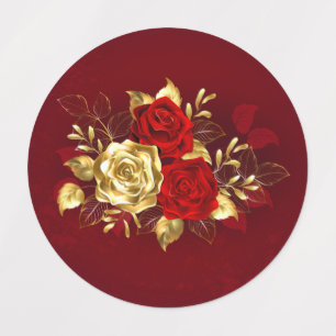 Three Jewelry Roses Labels