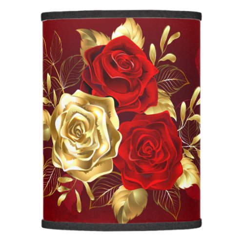 Three Jewelry Roses Lamp Shade