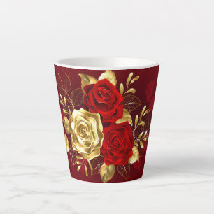 Three Jewelry Roses Latte Mug