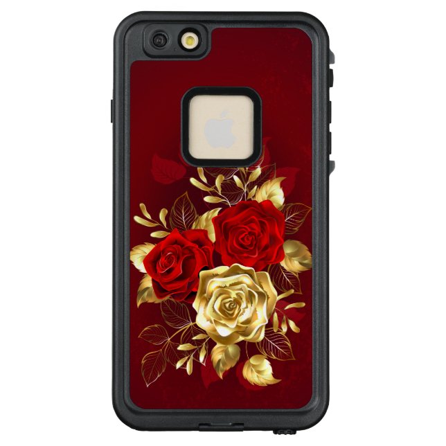 Three Jewelry Roses LifeProof iPhone Case (Back)