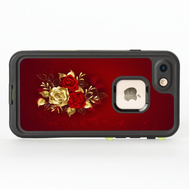 Three Jewelry Roses LifeProof iPhone Case (Back Horizontal)