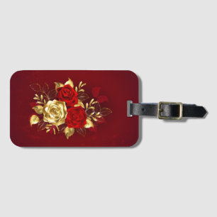 Three Jewelry Roses Luggage Tag