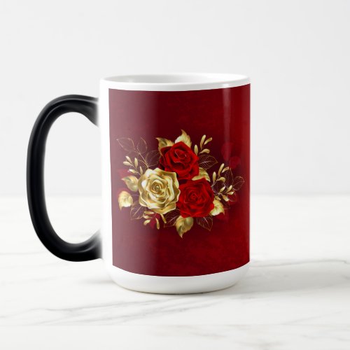 Three Jewelry Roses Magic Mug