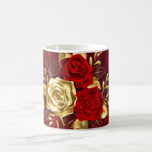 Three Jewelry Roses Magic Mug