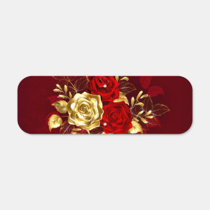 Three Jewelry Roses Metal Sign