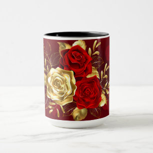 Three Jewelry Roses Mug