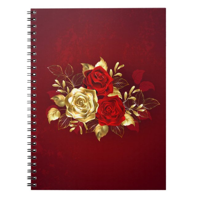 Three Jewelry Roses Notebook (Front)