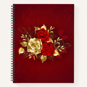 Three Jewelry Roses Notebook