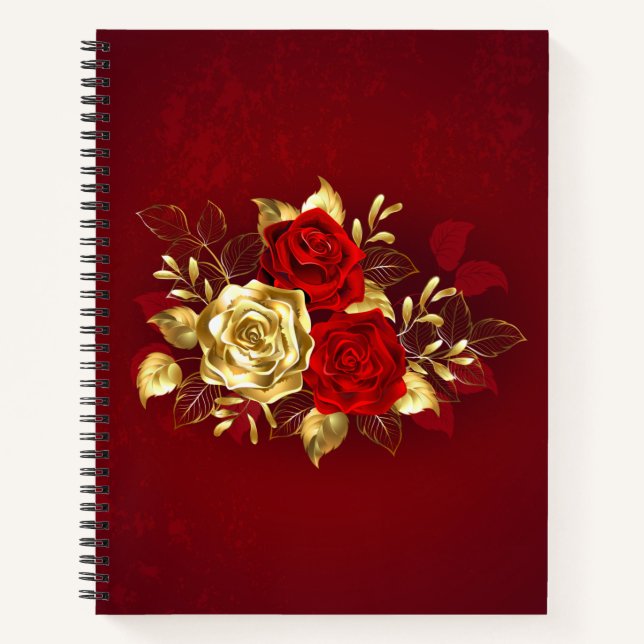 Three Jewelry Roses Notebook (Front)