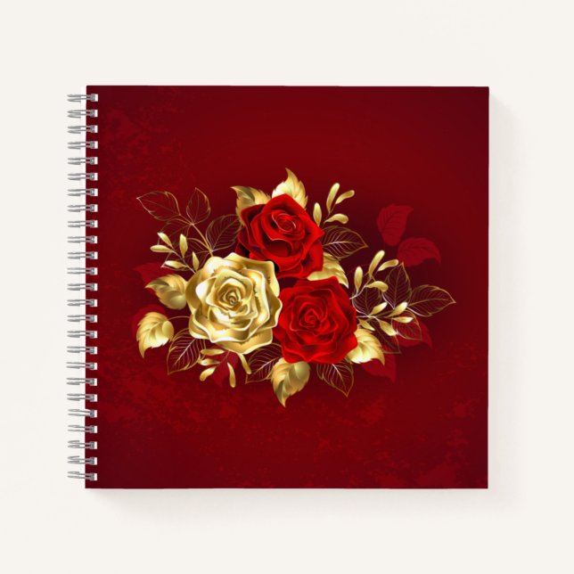 Three Jewelry Roses Notebook (Front)