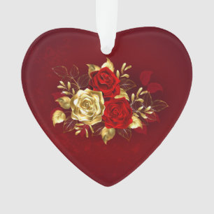 Three Jewelry Roses Ornament