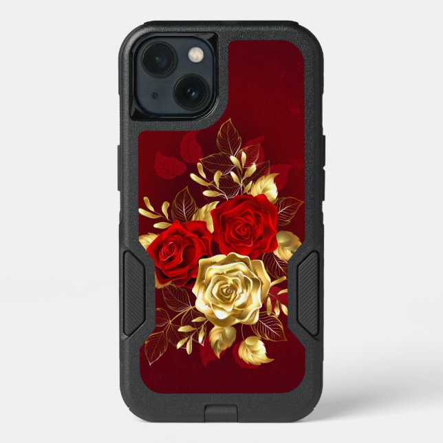 Three Jewelry Roses Otterbox iPhone Case (Back)