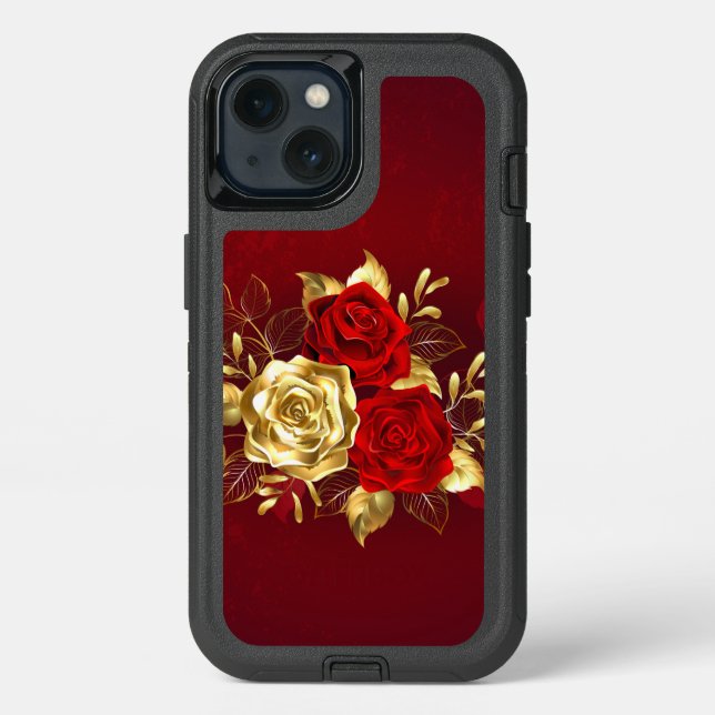 Three Jewelry Roses Otterbox iPhone Case (Back)