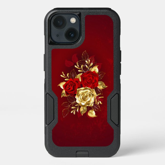 Three Jewelry Roses Otterbox iPhone Case (Back)