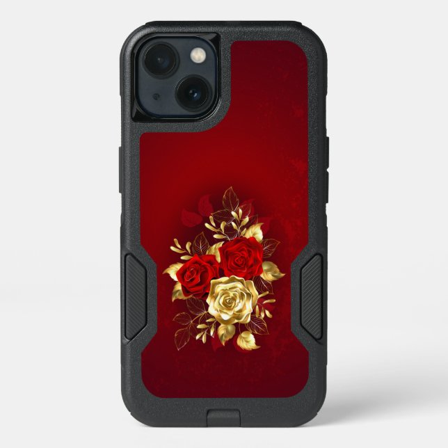 Three Jewelry Roses Otterbox iPhone Case (Back)