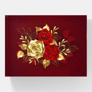 Three Jewelry Roses Paperweight