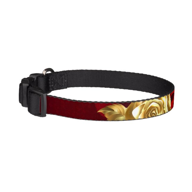 Three Jewelry Roses Pet Collar (Left)