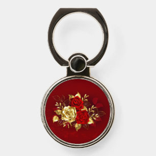 Three Jewelry Roses Phone Ring Stand