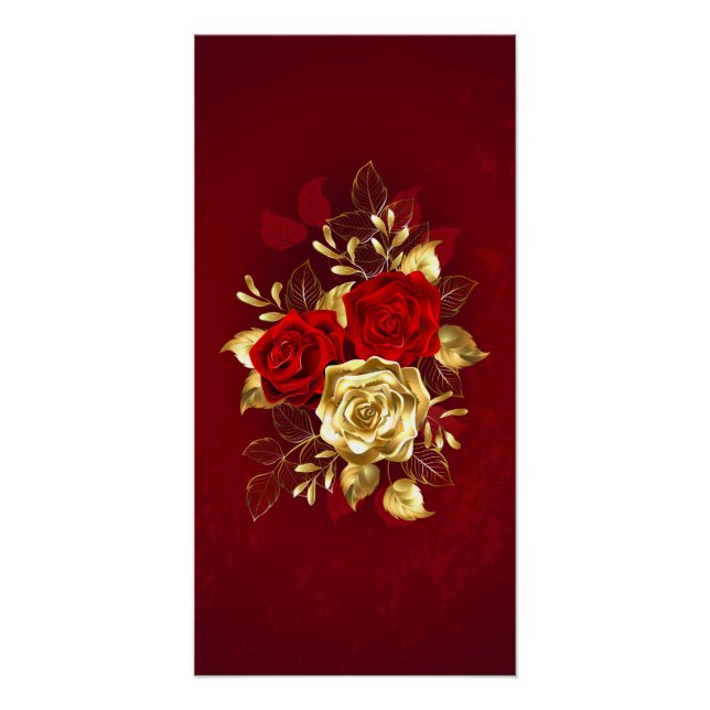 Three Jewelry Roses Poster (Front)