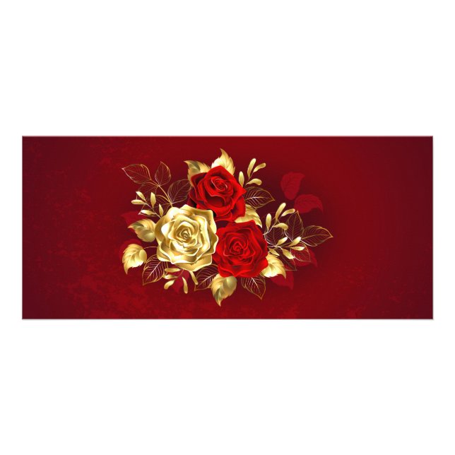 Three Jewelry Roses Rack Card (Front)