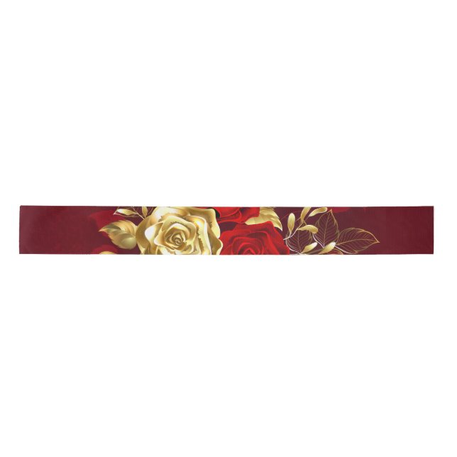 Three Jewelry Roses Satin Ribbon (Front)