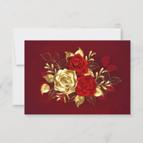 Three Jewelry Roses Save The Date