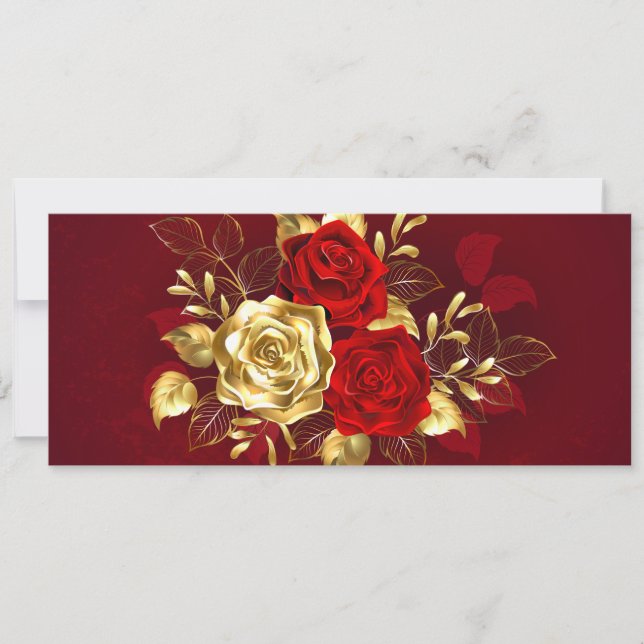 Three Jewelry Roses Save The Date (Front)