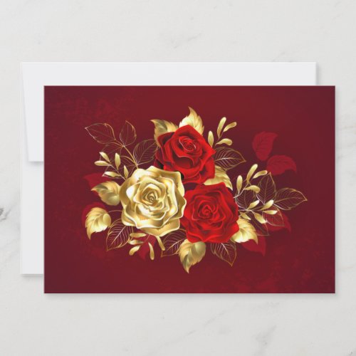 Three Jewelry Roses Save The Date