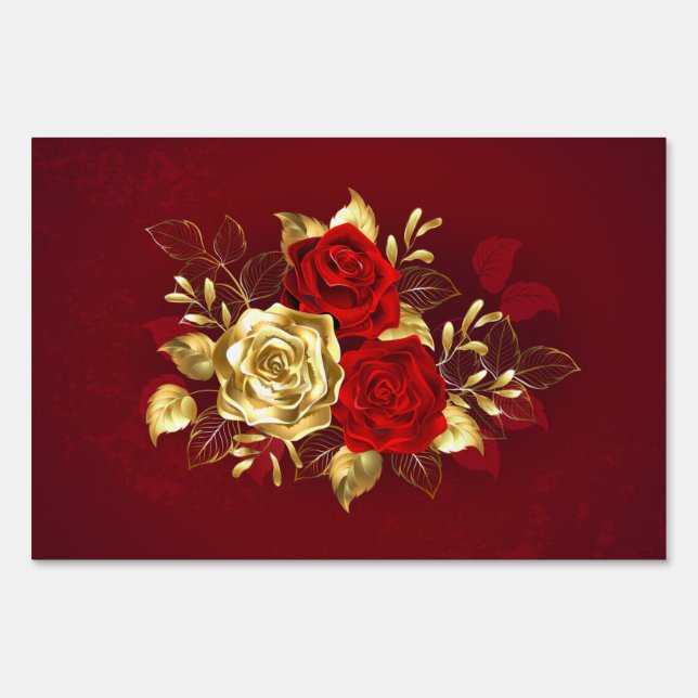 Three Jewelry Roses Sign (Front)