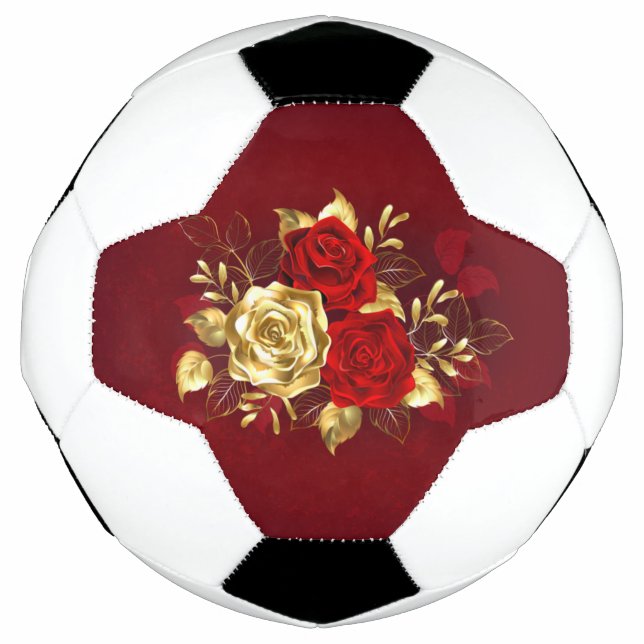 Three Jewelry Roses Soccer Ball (Front)