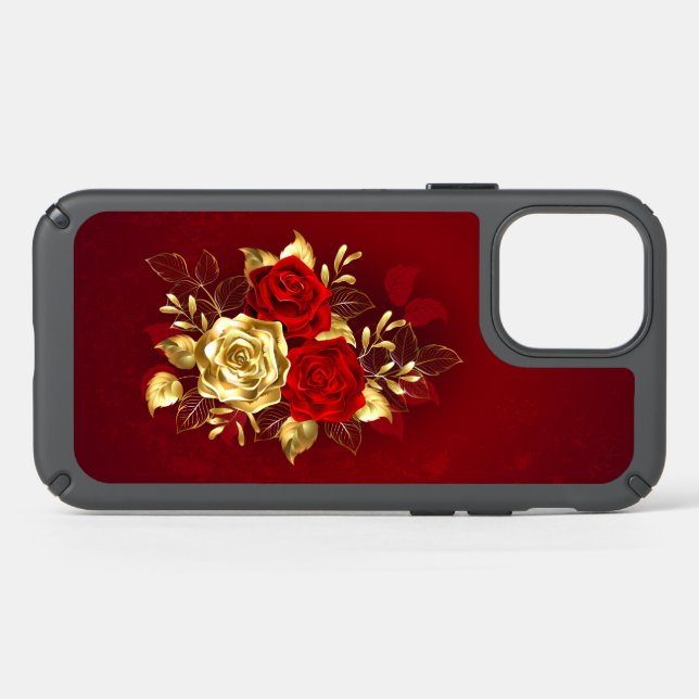 Three Jewelry Roses Speck iPhone 12 Pro Case (Front Horizontal)