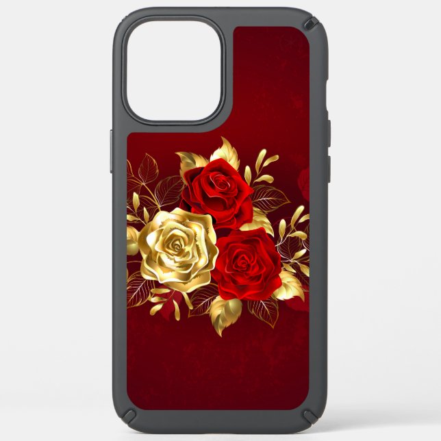 Three Jewelry Roses Speck iPhone 12 Pro Max Case (Front)