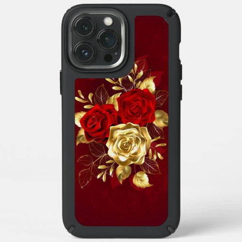 Three Jewelry Roses Speck iPhone 13 Pro Max Case