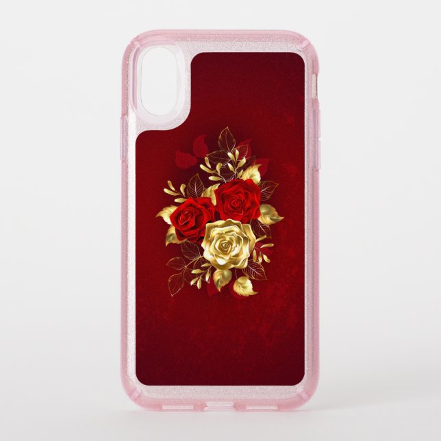Three Jewelry Roses Speck iPhone XR Case (Front)