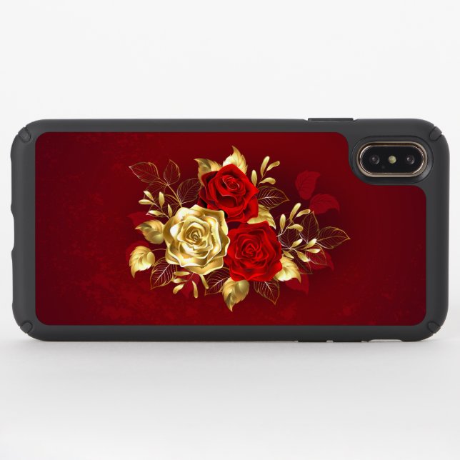 Three Jewelry Roses Speck iPhone XS Max Case (Front (Horizontal))
