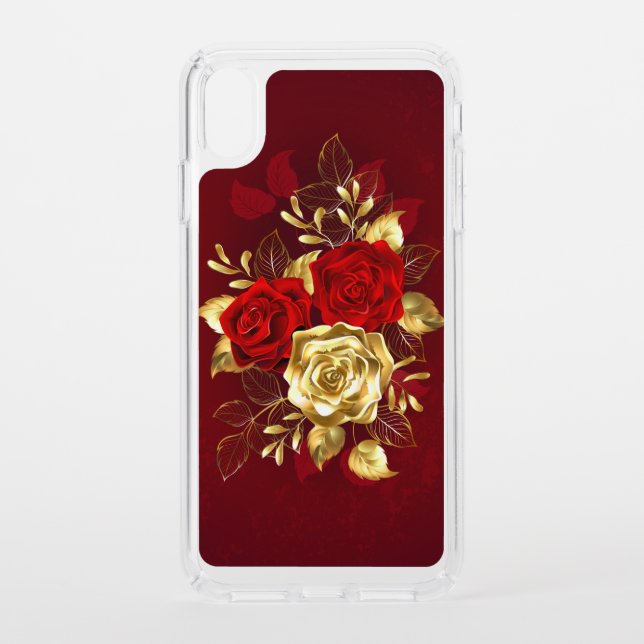 Three Jewelry Roses Speck iPhone XS Max Case (Front)