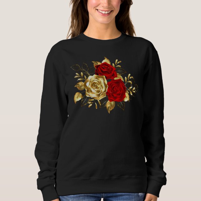 Three Jewelry Roses Sweatshirt (Front)