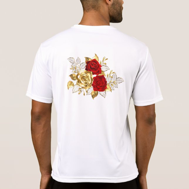 Three Jewelry Roses T-Shirt (Back)