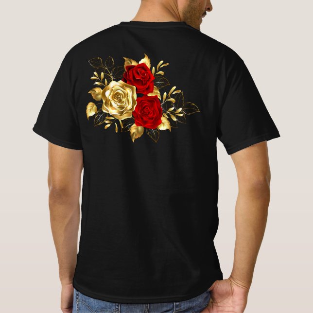 Three Jewelry Roses T-Shirt (Back)