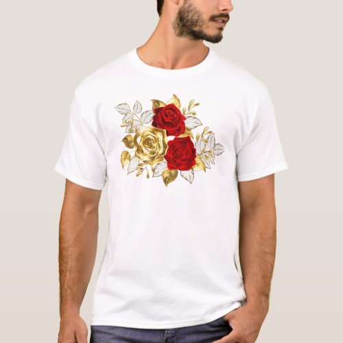 Three Jewelry Roses T_Shirt