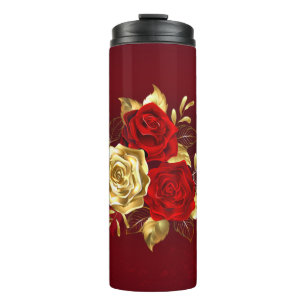 Three Jewelry Roses Thermal Tumbler