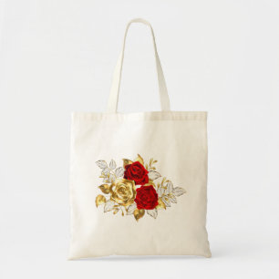 Three Jewelry Roses Tote Bag