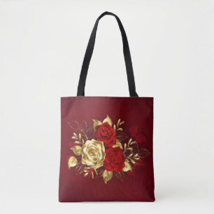 Three Jewelry Roses Tote Bag