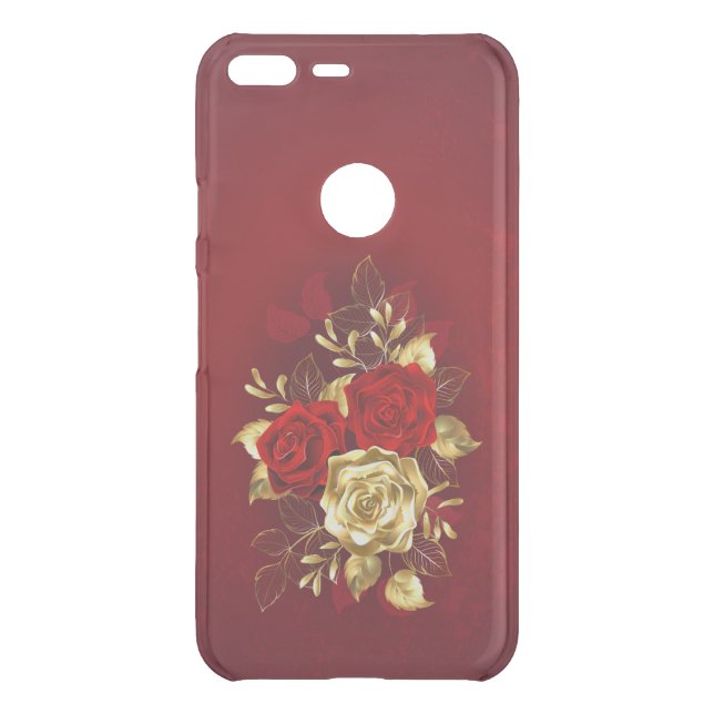 Three Jewelry Roses Uncommon Google Pixel XL Case (Back)